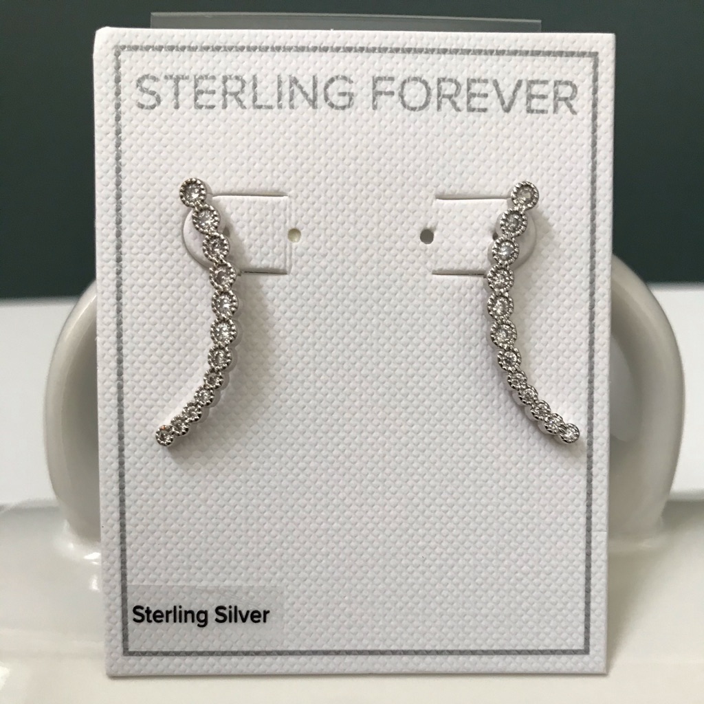 Sterling Forever Cubic Zirconia Accented Crawlers 24$